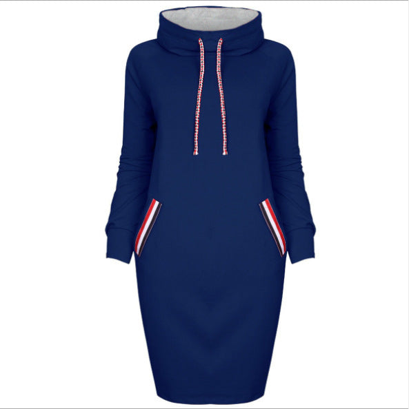 Damen Winterkleid mit Kapuze – Warmes Sweatkleid für kalte Tage
